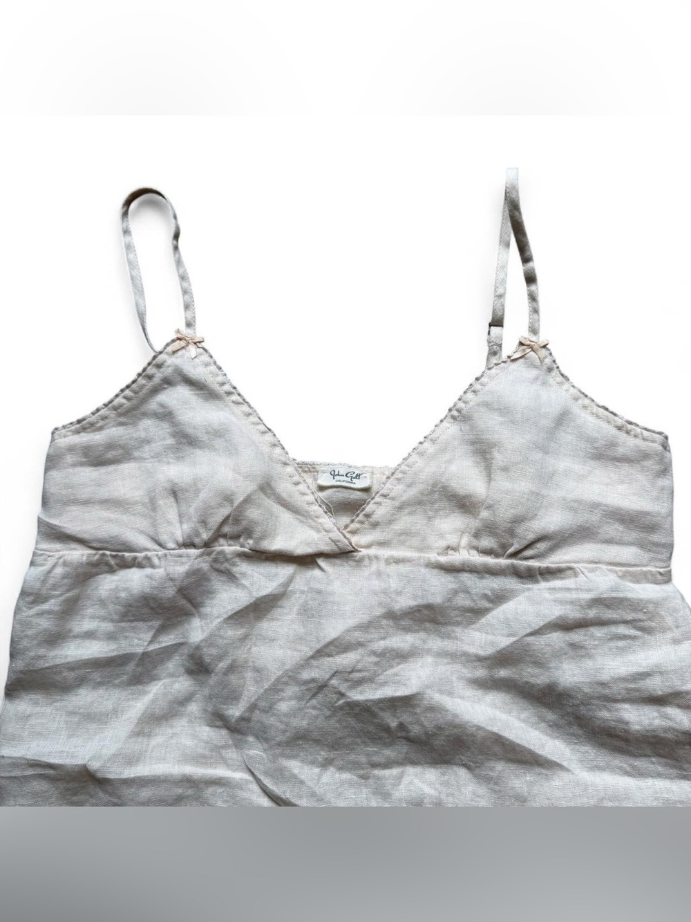 Brandy Melville John Galt 100% Linen Edith Tank Top